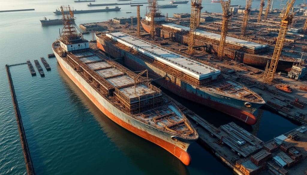 découvrez comment la captation aérienne révolutionne la documentation des chantiers navals de grande ampleur, offrant une vue d'ensemble précise et détaillée pour une meilleure gestion et suivi des projets.