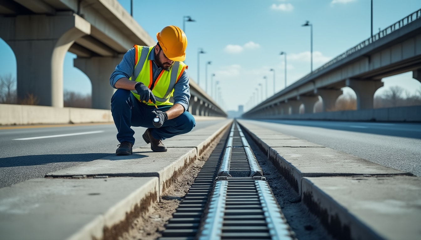 découvrez l'importance de l'auscultation des joints de dilatation des tabliers pour assurer la sécurité et la durabilité des ponts et viaducs.
