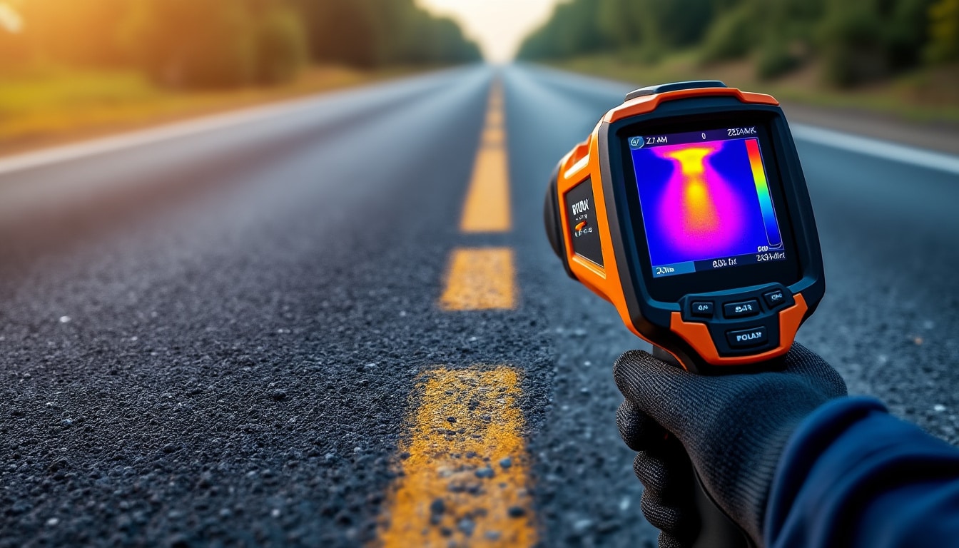 découvrez l'importance du contrôle de l'homogénéité des enrobés routiers chauds grâce à la thermique infrarouge, une méthode innovante pour assurer la qualité et la durabilité des revêtements.