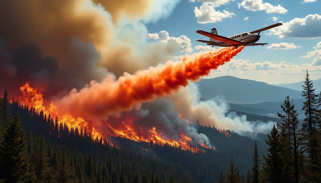 découvrez comment le largage de boules d'extinction chimiques aide à ralentir la propagation des incendies de forêt, offrant une solution innovante pour protéger les espaces naturels et sauver des vies.