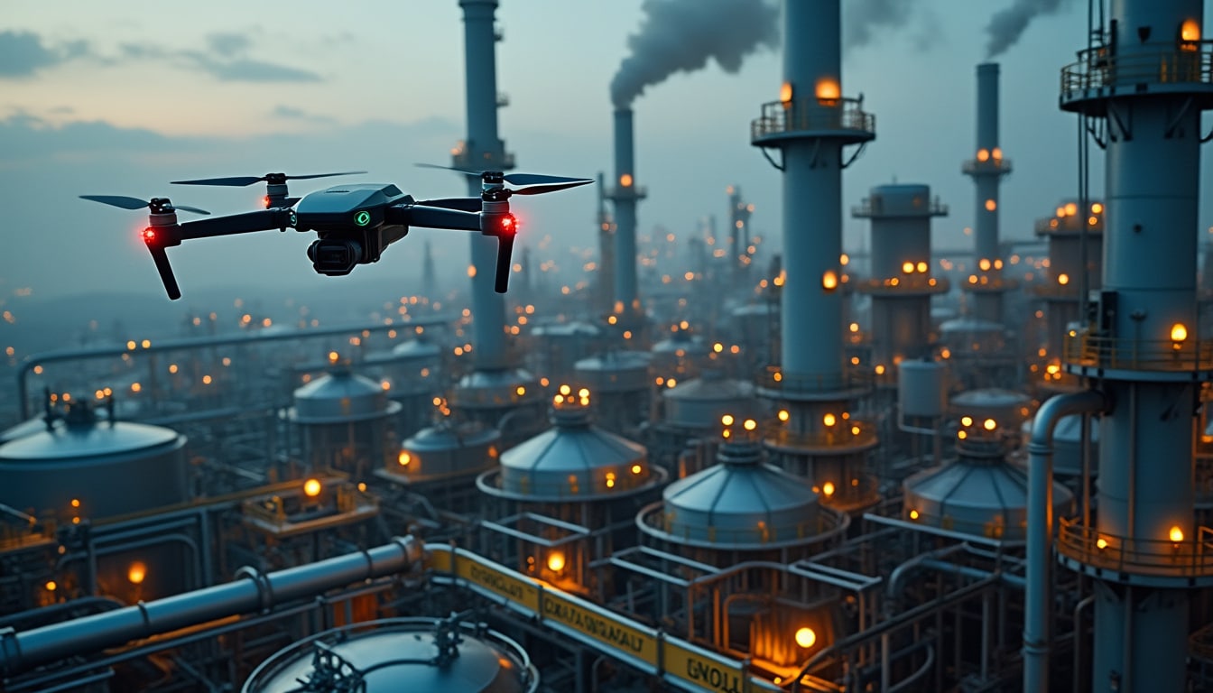 découvrez comment le survol des zones à atmosphère explosive impose des contraintes strictes aux sites industriels pour garantir la sécurité et la conformité réglementaire.