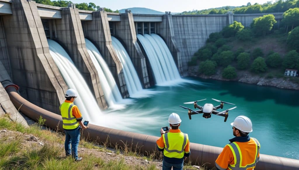 découvrez comment l'inspection rigoureuse des conduites forcées dans les centrales hydroélectriques garantit la sécurité et la fiabilité des barrages digues.