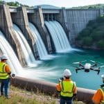 découvrez comment l'inspection rigoureuse des conduites forcées dans les centrales hydroélectriques garantit la sécurité et la fiabilité des barrages digues.