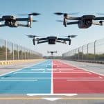 découvrez comment la limitation de l’énergie d’impact cinétique des multicoptères détermine leur catégorie de vol et les règles applicables.