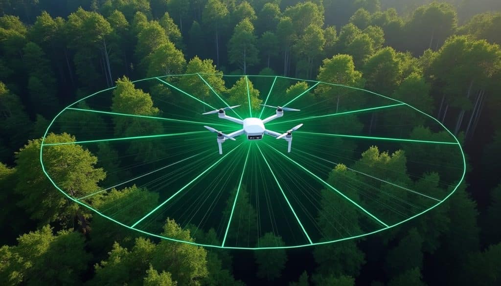 découvrez comment le lidar embarqué sur drone mesure la biomasse forestière et contribue à piloter la transition écologique.
