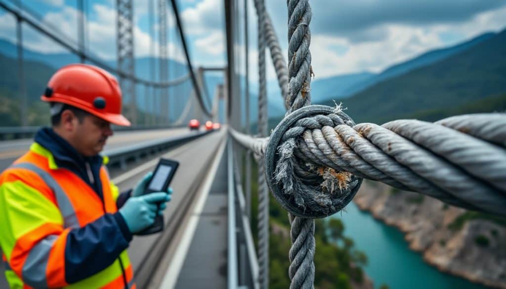 détecter l’usure des câbles de suspension permet d’anticiper les risques, d’améliorer la maintenance et de renforcer la sécurité des ouvrages d’art.